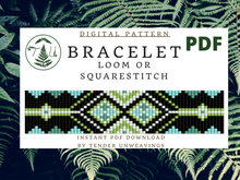 Load image into Gallery viewer, Aqua Sea Loom Bracelet PDF Download
