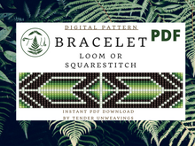 Load image into Gallery viewer, Chevron Gradient Loom Bracelet PDF Download