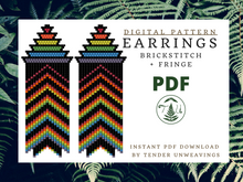 Load image into Gallery viewer, Architectural Rainbow Dark Fringe PDF Download