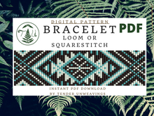Load image into Gallery viewer, Quilted Bracelet PDF Download