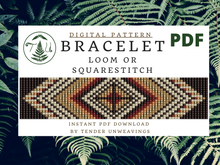 Load image into Gallery viewer, Coffee Compass Bracelet PDF Download