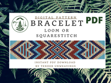 Load image into Gallery viewer, Terracotta Tile Bracelet PDF Download