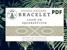 Load image into Gallery viewer, Elegant Loom Bracelet PDF Download