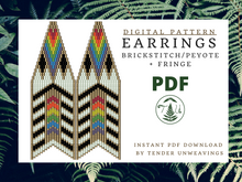 Load image into Gallery viewer, Rainbow BW Fringe PDF Download