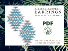 Load image into Gallery viewer, Snowy Tiered Diamond Brickstitch PDF Download