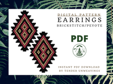 Load image into Gallery viewer, Diamond Tiered Brickstitch PDF Download