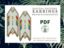 Load image into Gallery viewer, Rainbow Brickstitch PDF Download