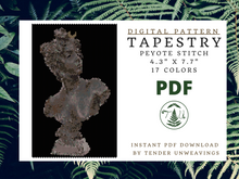 Load image into Gallery viewer, Diana Goddess Sculpture Tapestry PDF Download
