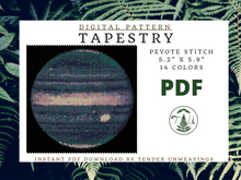 Load image into Gallery viewer, Jupiter in Infrared Tapestry PDF Download