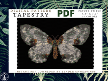 Load image into Gallery viewer, Clouded Magpie Tapestry PDF Download