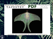 Load image into Gallery viewer, Luna Moth Tapestry PDF Download