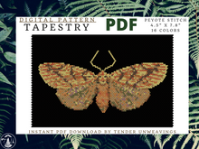 Load image into Gallery viewer, Barsine Striata Moth Tapestry PDF Download