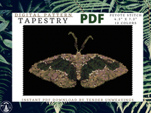 Load image into Gallery viewer, Celenna Festivaria Moth Tapestry PDF Download