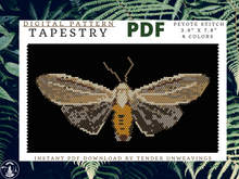 Load image into Gallery viewer, Clouded Tiger Moth Tapestry PDF Download