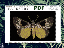 Load image into Gallery viewer, Dichromia Sagitta Moth Tapestry PDF Download