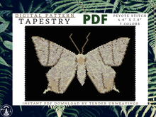 Load image into Gallery viewer, Swallowtail Moth Open Wings Tapestry PDF Download