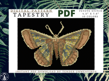 Load image into Gallery viewer, Plutodes Exquisita Moth Tapestry PDF Download