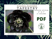 Load image into Gallery viewer, Onyx Odyssey Rose Tapestry PDF Download