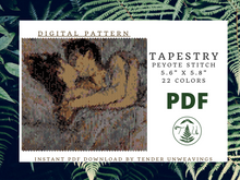 Load image into Gallery viewer, Toulouse-Lautrec Kiss Tapestry PDF Download