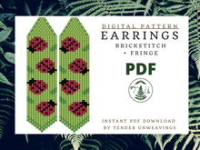 Load image into Gallery viewer, Ladybug Fringe PDF Download