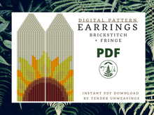 Load image into Gallery viewer, Sunflower Fringe PDF Download