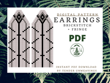 Load image into Gallery viewer, Geometric Bars Fringe PDF Download