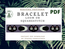 Load image into Gallery viewer, Black Cat Bracelet PDF Download