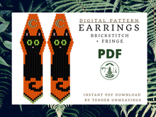 Load image into Gallery viewer, Black Cat Fringe PDF Download
