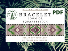 Load image into Gallery viewer, Flower Loom Bracelet PDF Download