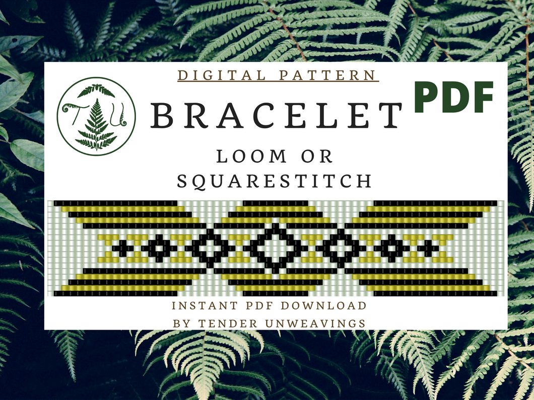 Bumblebee Inspired Loom Bracelet PDF Download