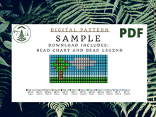 Load image into Gallery viewer, Geometric Tiered Brickstitch PDF Download
