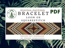 Load image into Gallery viewer, Coffee Compass Bracelet PDF Download
