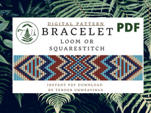 Load image into Gallery viewer, Terracotta Tile Bracelet PDF Download
