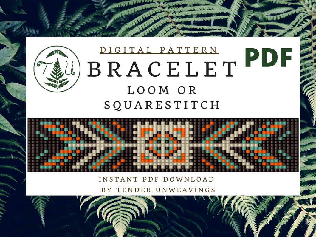 Brown Quilt Loom Bracelet PDF Download