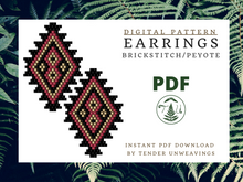 Load image into Gallery viewer, Diamond Tiered Brickstitch PDF Download
