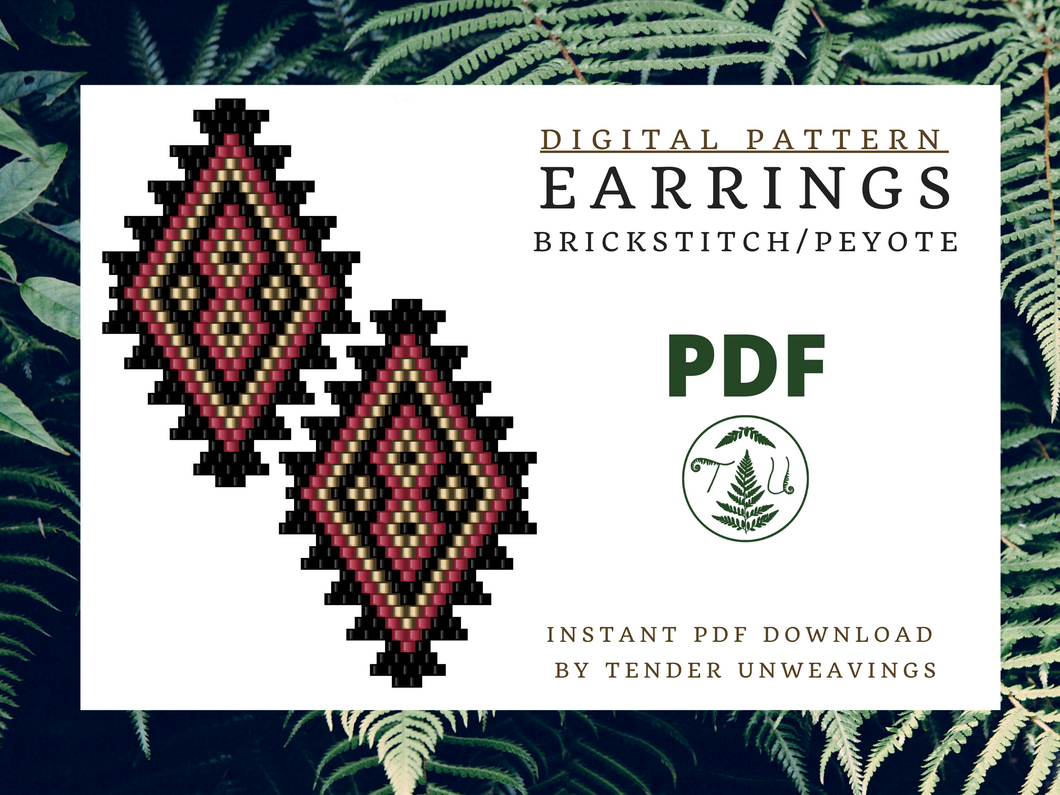 Diamond Tiered Brickstitch PDF Download