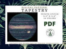 Load image into Gallery viewer, Jupiter in Infrared Tapestry PDF Download
