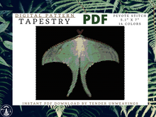 Load image into Gallery viewer, Luna Moth Tapestry PDF Download
