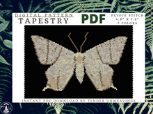 Load image into Gallery viewer, Swallowtail Moth Open Wings Tapestry PDF Download
