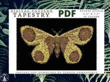 Load image into Gallery viewer, Dogpaw Moth Tapestry PDF Download
