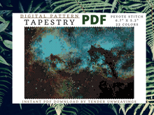 Load image into Gallery viewer, Seahorse Cloud Nebula Tapestry PDF Download
