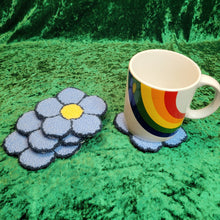 Load image into Gallery viewer, Mug Rug Flower Coaster
