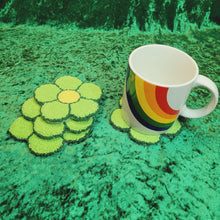 Load image into Gallery viewer, Mug Rug Flower Coaster
