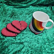 Load image into Gallery viewer, Mug Rug Heartbreak Coaster
