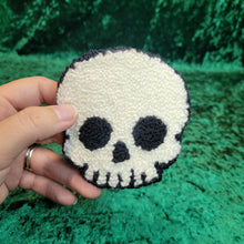 Load image into Gallery viewer, Mug Rug Skull Coaster
