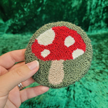 Load image into Gallery viewer, Mug Rug Mushroom Coaster
