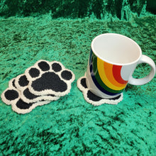 Load image into Gallery viewer, Mug Rug Pawprint Coaster
