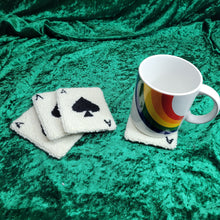 Load image into Gallery viewer, Mug Rug Ace of Spades Coaster
