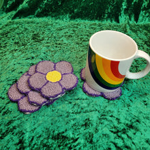 Load image into Gallery viewer, Mug Rug Flower Coaster
