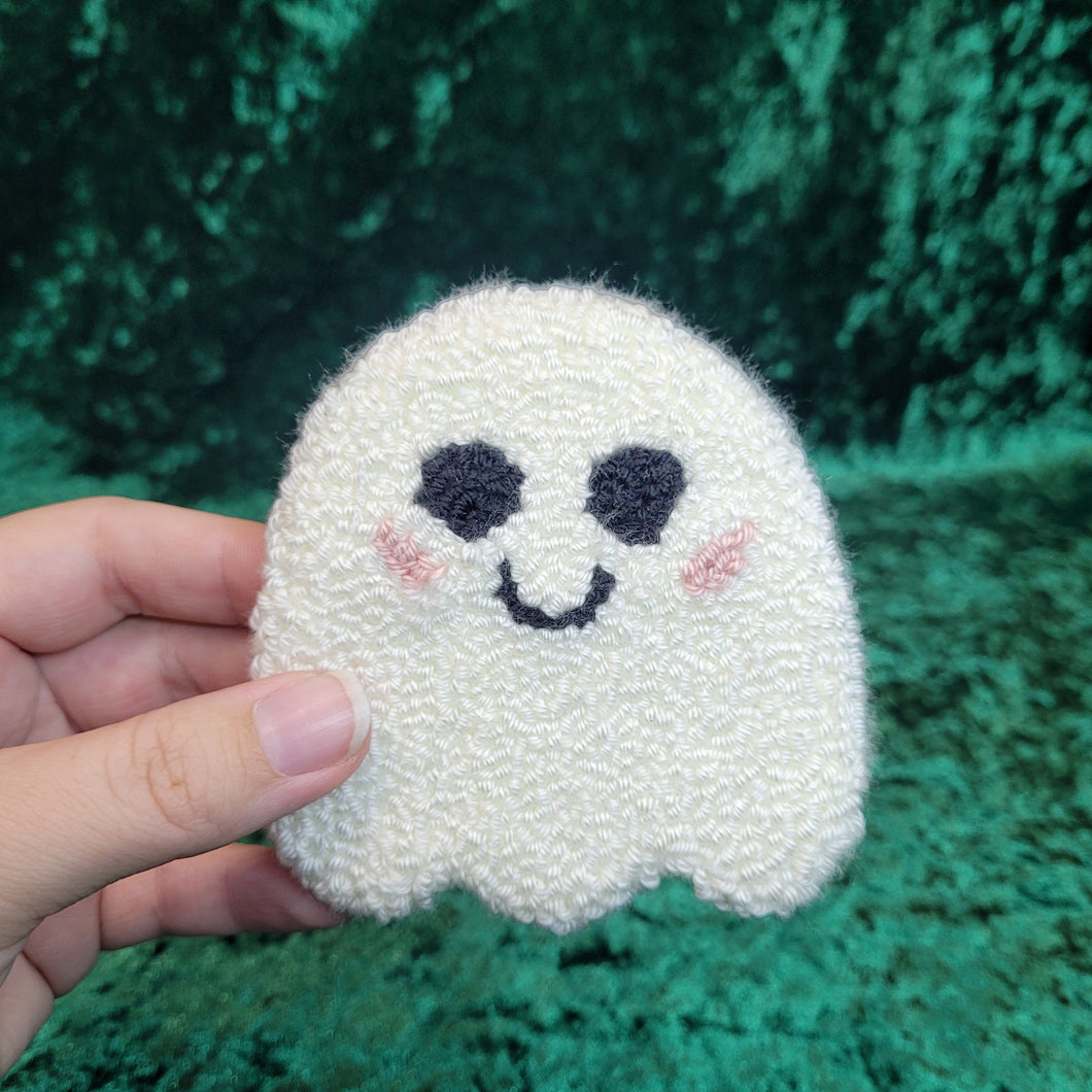 Mug Rug Ghost Coaster